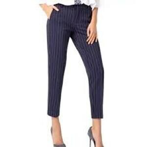 Liverpool Los Angeles Kelsey Pinstripe Slim Ankle Pants Size 10/30 Petite Career